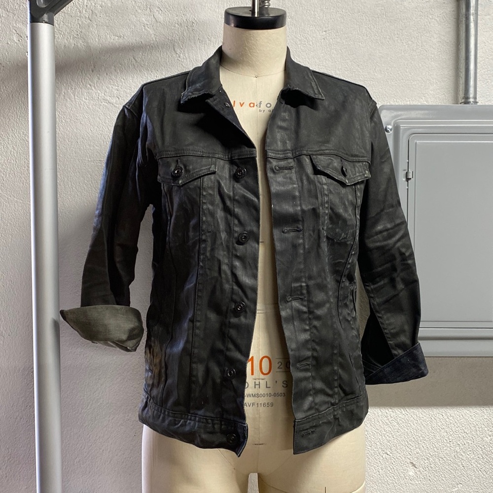 AG Waxed Distressed Jean Jacket